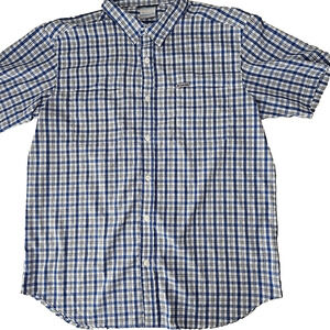 Columbia Sportswear Omni Shade Shirt Men's Large Plaid Sun Protection Outdoor